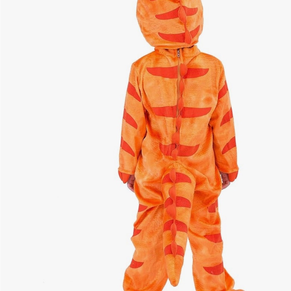Orange Dinosaur Kids Costume - Picture 3 of 13